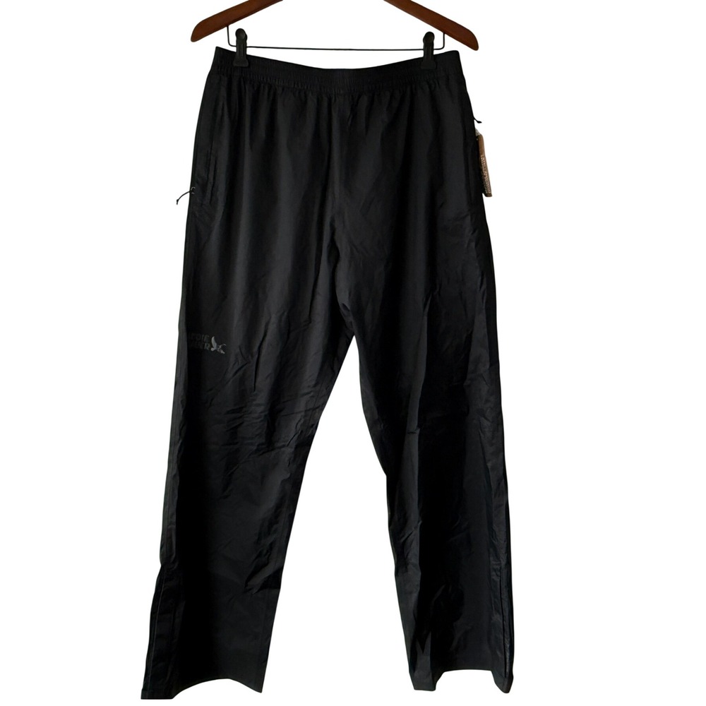 Eddie Bauer Mens Cloud Cap Rain Pants Black Size Medium Waterproof Hiking Pant